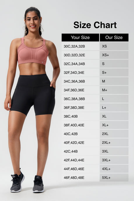 Power™ Adjustable Crisscross Padded Running Bra | Women's High Support Sports Bra