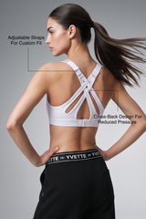 Power™ Adjustable Crisscross Padded Running Bra | Women's High Support Sports Bra