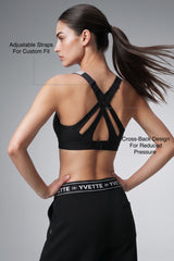 Power™ Adjustable Crisscross Padded Running Bra | Women's High Support Sports Bra