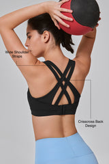 Power™ Cross Back Padded Running Bra | Women's High Support Sports Bra