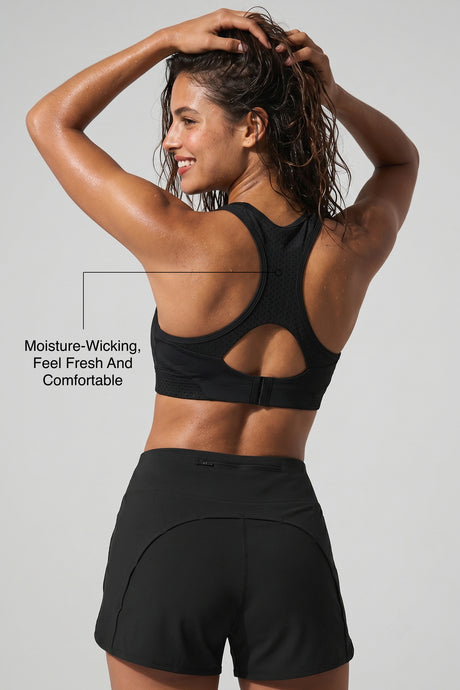 Gepolsterter Lauf-BH mit Sculpt Racerback-Linie | Sport-BH mit starkem Halt für Damen