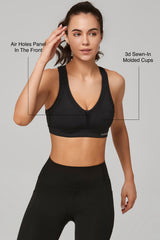 Power™ Cross Back Padded Running Bra | Women's High Support Sports Bra