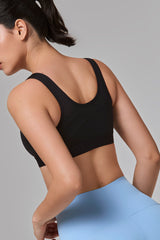 Zip-Front Unpadded High-Support Sports Bra | Women's High Support Sports Bra