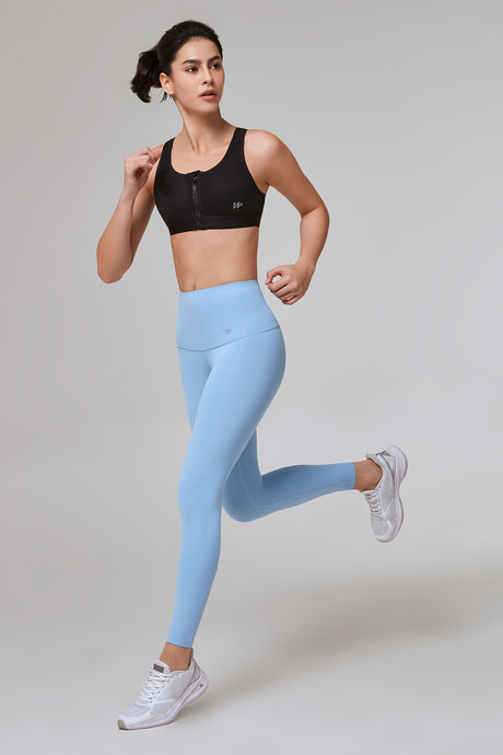 Zip-Front Unpadded High-Support Sports Bra | Women's High Support Sports Bra