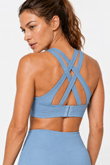 Power Cross Back gepolsterter Lauf-BH | Sport-BH mit starkem Halt für Damen