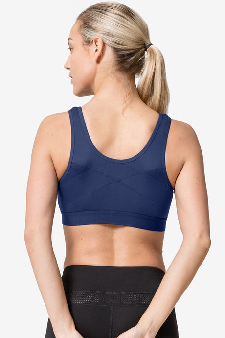 Power Classic Zip Running Bra | Damen-Sport-BH mit starkem Halt