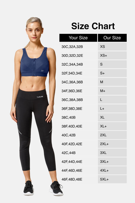 Power Classic Zip Running Bra | Damen-Sport-BH mit starkem Halt