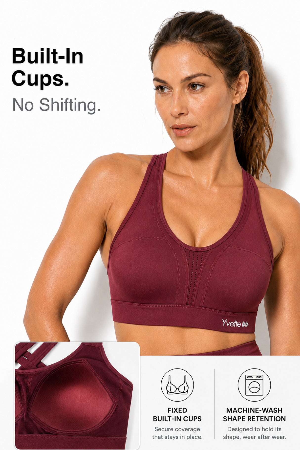 Power™ Cross-Back Breathable High Impact Running Bra | Women's High Support Sports Bra