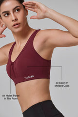 Power™ Cross Back Padded Running Bra | Women's High Support Sports Bra