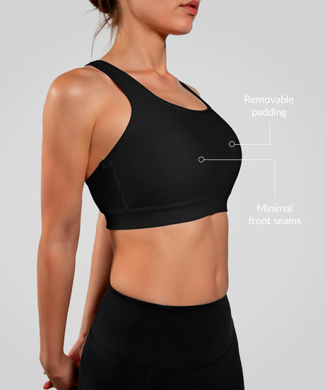 Anywhere Double Cross Strap Cloud-mjuk yoga-bh | Sport-bh med lätt stöd för kvinnor