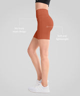 Shift Stretchy Soft Double Seam Shorts 8" | Women's High Support Running Shorts
