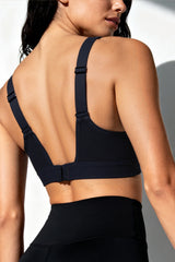 Sujetador deportivo acolchado Power Adjustable Enhance | Sujetador deportivo de sujeción media para mujer