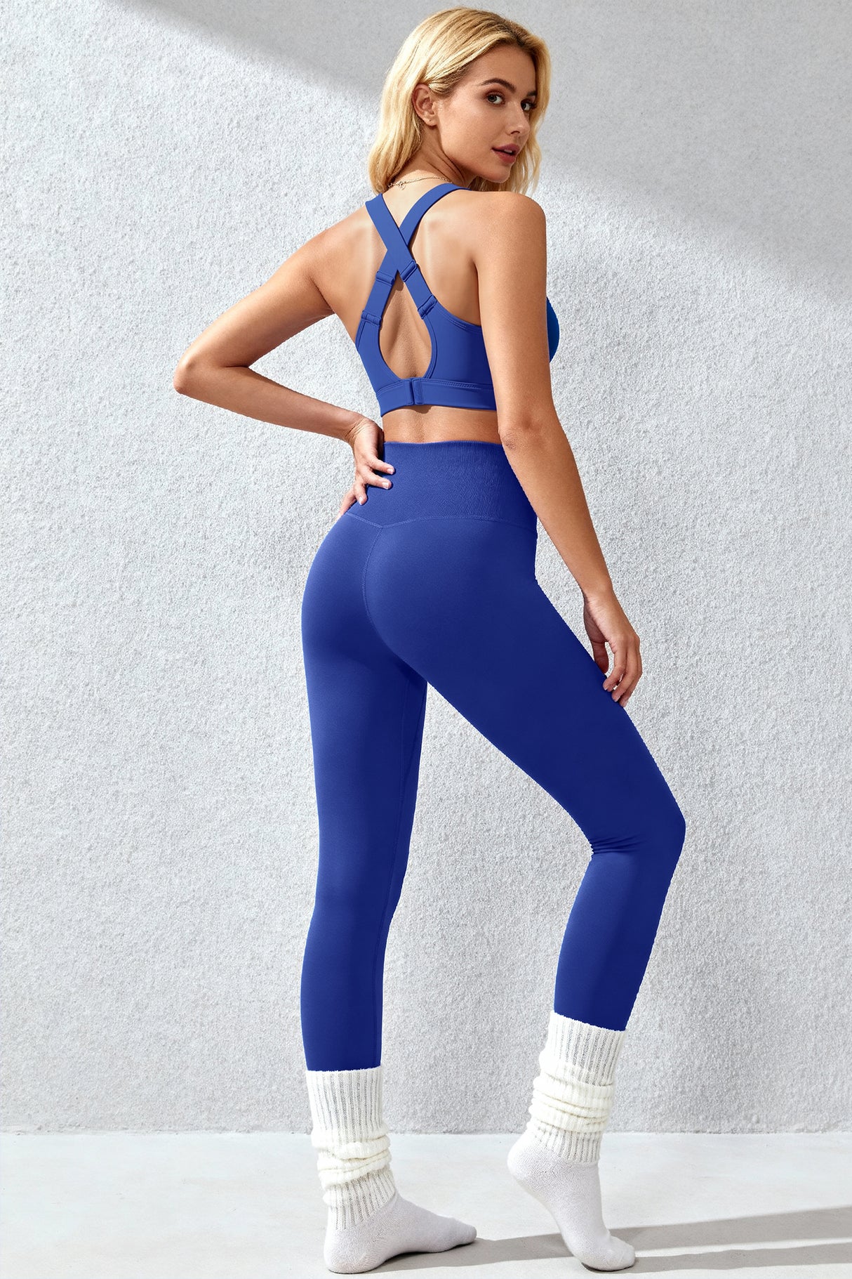Power V-Ausschnitt Cross Back gepolsterter Lauf-BH | Damen Sport-BH mit starkem Halt