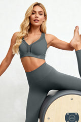 Power V-Ausschnitt Cross Back gepolsterter Lauf-BH | Damen Sport-BH mit starkem Halt