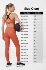 Power V-Ausschnitt Cross Back gepolsterter Lauf-BH | Damen Sport-BH mit starkem Halt
