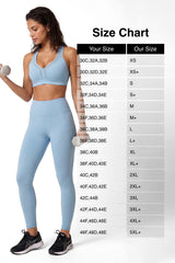 Löpar-BH med kraftfull V-ringning och vadderad rygg | Sport-BH med högt stöd för kvinnor
