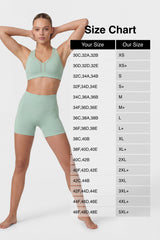 Reggiseno da corsa imbottito con scollo a V e schiena incrociata Power | Reggiseno sportivo ad alto sostegno da donna