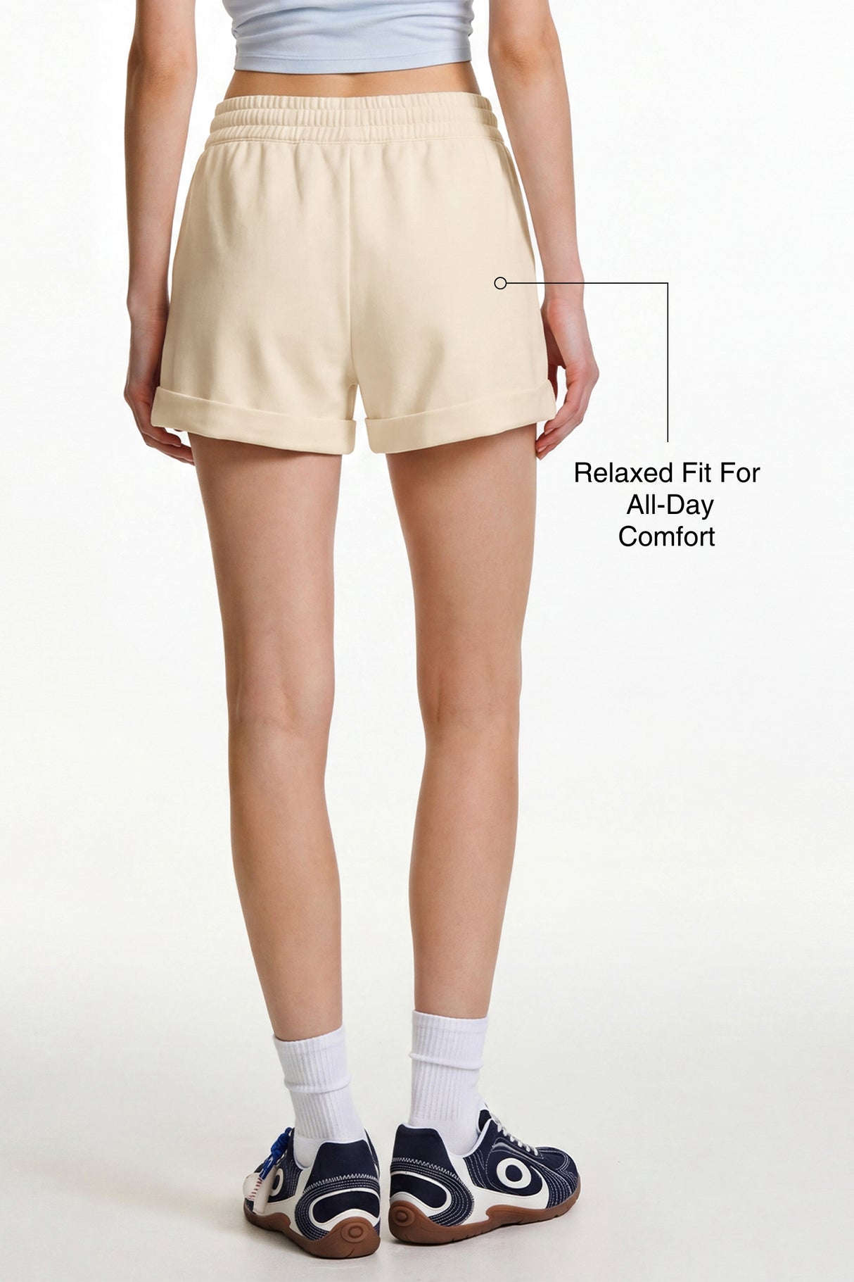 Anywhere™ Elastic Waistband Adjustable Drawstring Pockets Shorts | Women's Running Shorts