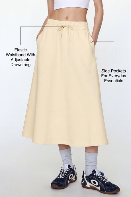 Anywhere™ Elastic Drawstring Pockets Daily Skirt | Women's Sports Skirt