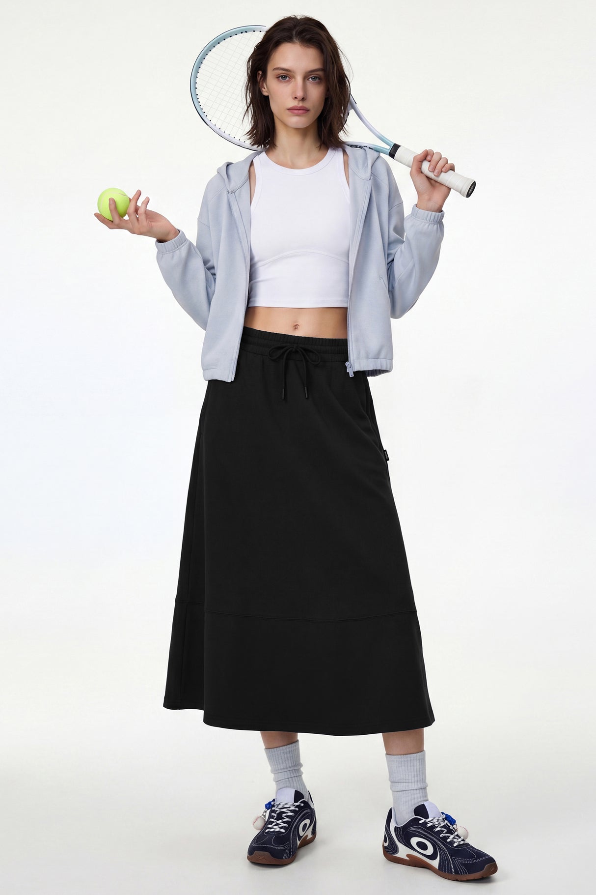Anywhere™ Elastic Drawstring Pockets Daily Skirt | Women's Sports Skirt