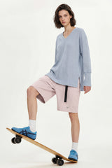 Anywhere™ V-Neck Stretch Relaxed-Fit Sweatshirt | Women's Sports Sweatshirt