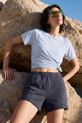 Anywhere™ Elastic Waistband Adjustable Drawstring Pockets Shorts | Women's Running Shorts