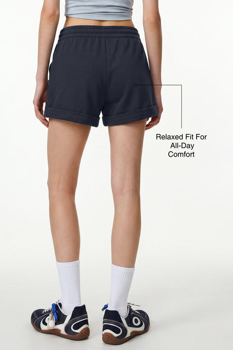 Anywhere™ Elastic Waistband Adjustable Drawstring Pockets Shorts | Women's Running Shorts