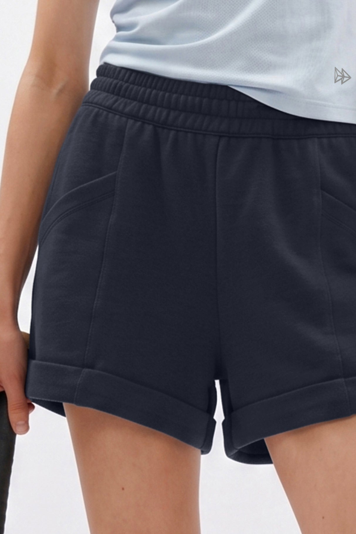 Anywhere™ Elastic Waistband Adjustable Drawstring Pockets Shorts | Women's Running Shorts