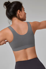 Zip-Front Unpadded High-Support Sports Bra | Women's High Support Sports Bra