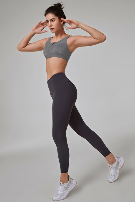 Power Classic Zip Running Bra | Damen-Sport-BH mit starkem Halt