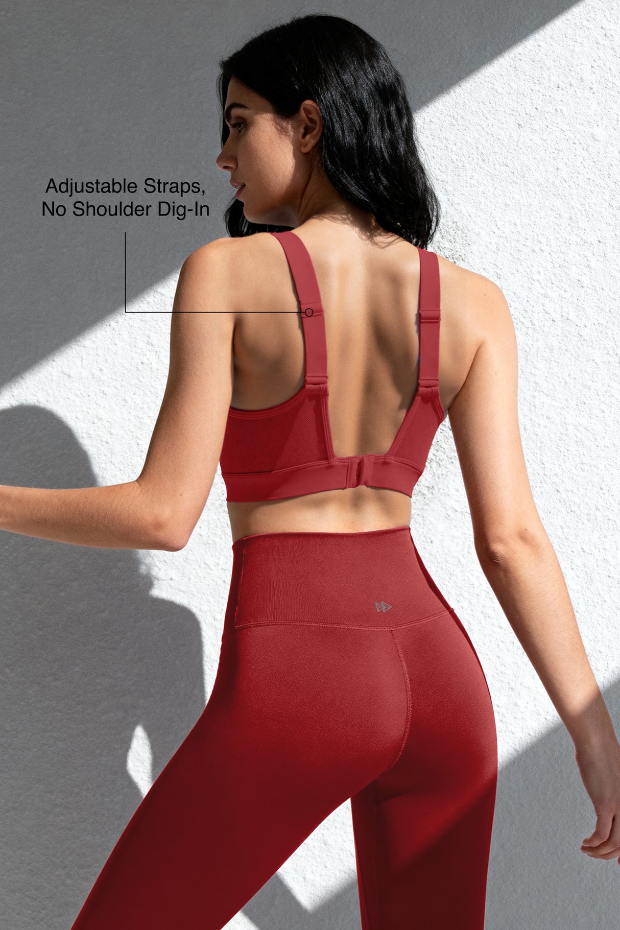 Sujetador deportivo acolchado Power Adjustable Enhance | Sujetador deportivo de sujeción media para mujer