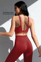Sujetador deportivo acolchado Power Adjustable Enhance | Sujetador deportivo de sujeción media para mujer