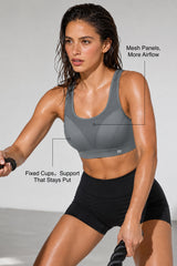 Shift™ Breathable Adjustable Support Padded Bra | Women's Medium Support Sports Bra