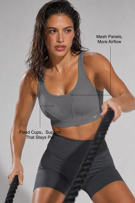 Shift™ Breathable Adjustable Support Padded Bra | Women's Medium Support Sports Bra