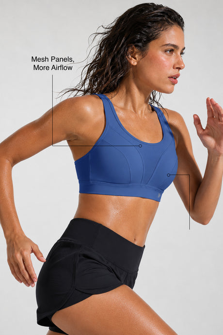 Shift™ Breathable Adjustable Support Padded Bra | Women's Medium Support Sports Bra