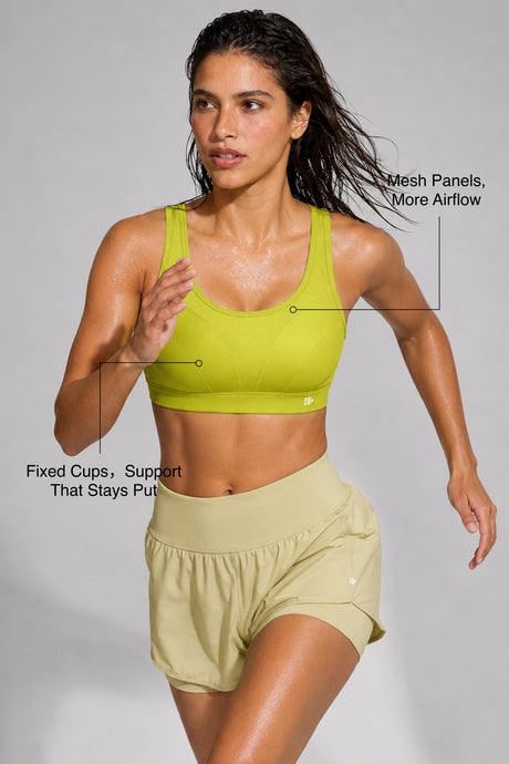 Shift™ Breathable Adjustable Support Padded Bra | Women's Medium Support Sports Bra