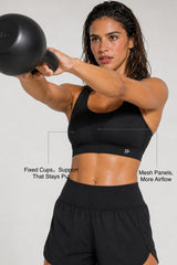 Shift™ Breathable Adjustable Support Padded Bra | Women's Medium Support Sports Bra