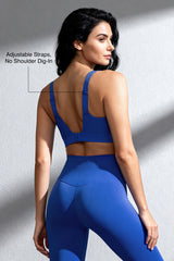 Sujetador deportivo acolchado Power Adjustable Enhance | Sujetador deportivo de sujeción media para mujer