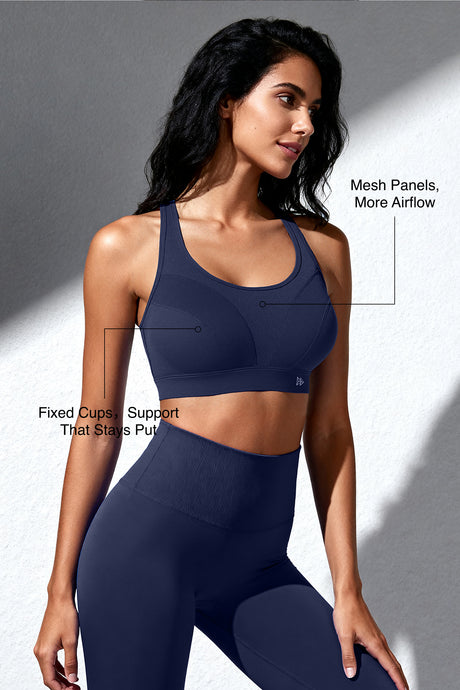 Shift Breathable Adjustable Support Padded Bra | Women's Medium Support Sports Bra