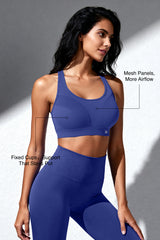 Shift™ Breathable Adjustable Support Padded Bra | Women's Medium Support Sports Bra
