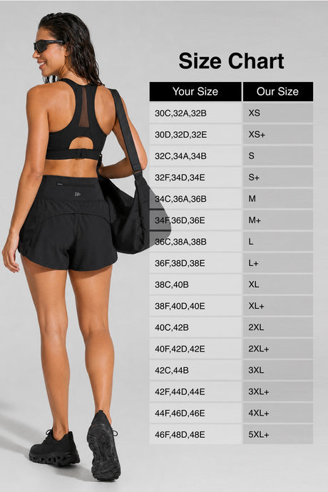 Shift Breathable Racerback High-Support Bra | High-Impact Support Best For Running, HIIT & Training