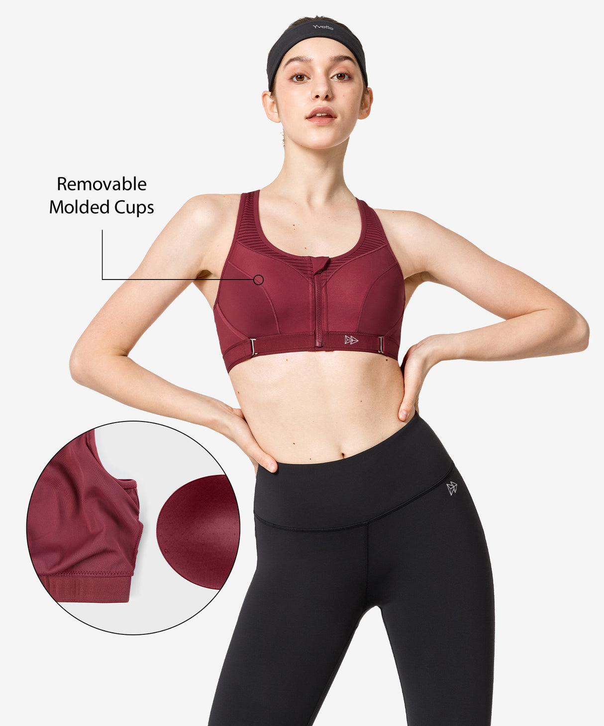 Power Adjustable Padded Running Bra | Women's High Support Sports Bra