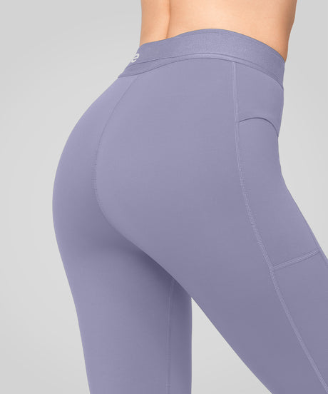 Power™ High Waist Logo Pockets Lined Running Leggings 24'' | Women's High Support Leggings