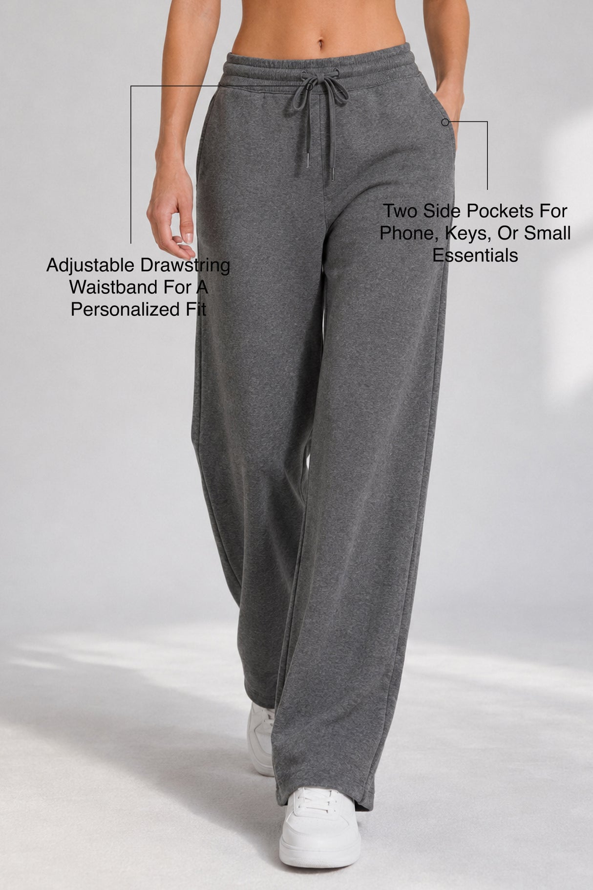 Anywhere™ Relaxed Fit With Adjustable Drawstring Pockets Pants | Women's Sports Pants