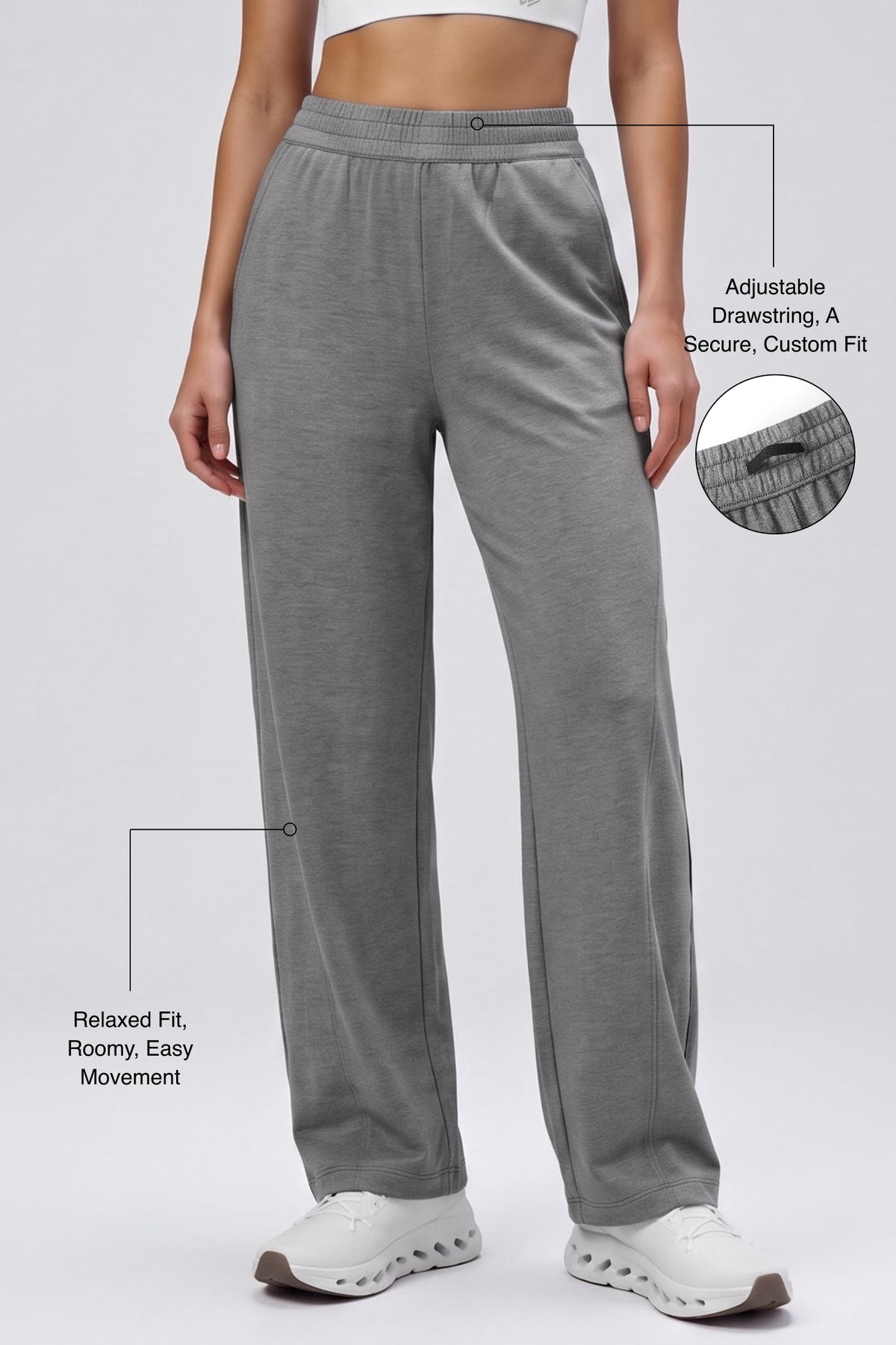 Anywhere™ Hidden Drawstring Relaxed Sweatpants With Pockets