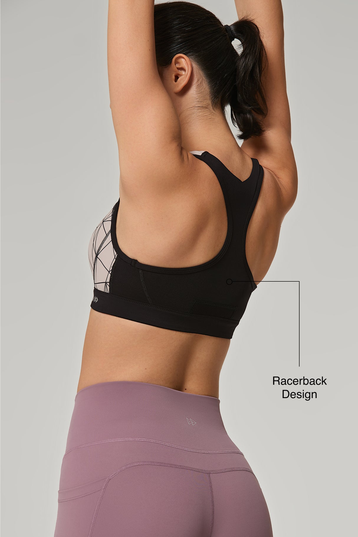 Reggiseno da corsa imbottito con cerniera frontale Enfold | Reggiseno sportivo ad alto sostegno da donna