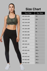 Power™ Zip Front Criss Cross High Support Running Bra | Women's High Support Sports Bra (Plus Size)