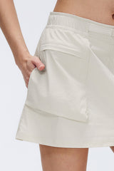 Anywhere™ Adjustable Waistband Built-In Shorts Pockets Skirt | Women's Sports Skirt