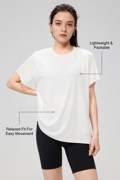 Anywhere™ Lightweight Breathable Short Sleeve Tee| Women's Short Sleeve T-shirt