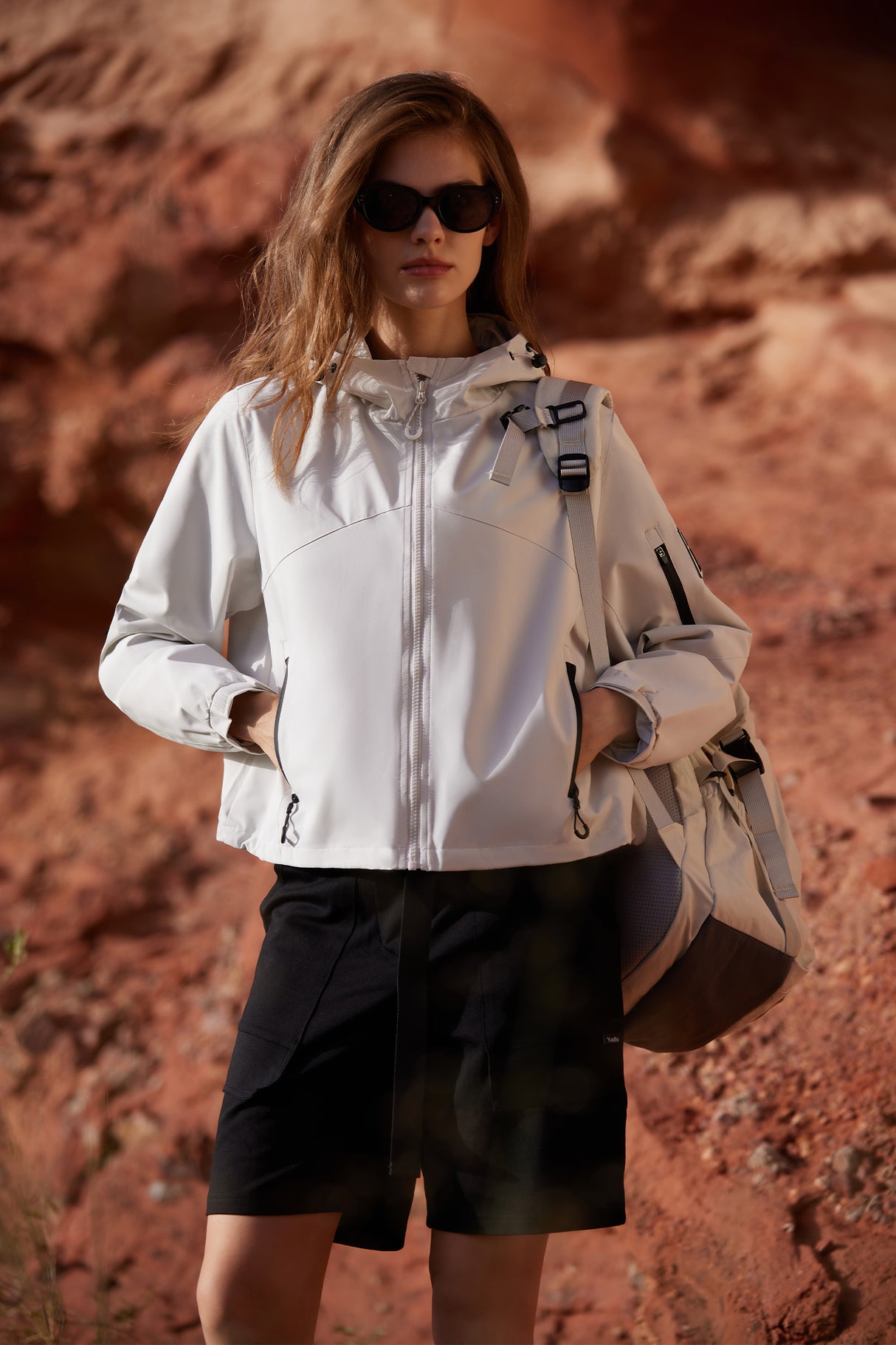 Giacca impermeabile antivento leggera e softshell Anywhere | Giacca sportiva da donna